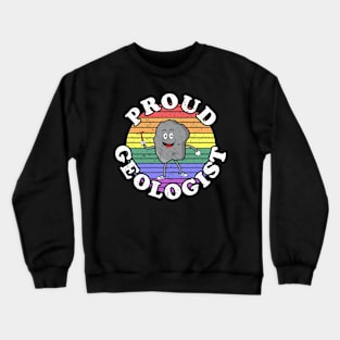 Retro LGBT Proud Geologist Crewneck Sweatshirt